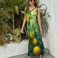 thumbnail image 3 of Vestido De Noche De Lujo Sin Mangas Para Mujer, Delicious Lemon Vestido De Fiesta, 3 of 5