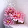 thumbnail image 6 of Zriyin Large simulated peony flower wedding fake flower display props linen, pink, 6 of 7
