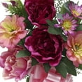 thumbnail image 3 of 19.5-inch Artificial Silk Pink Peony Mixed Cemetery Small Flat Vase, for Indoor/Outdoor Use, by Mainstays, 3 of 8