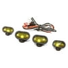 Integy RC Hobby C25693YELLOW Realistic Spot Light (4) Set w/ LED for 1/10 & 1/8 Scale