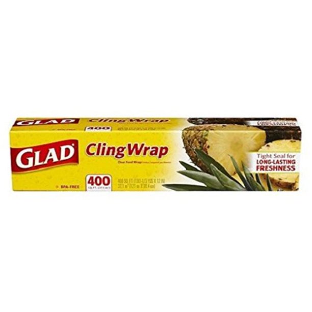 Glad Cling Plastic Wrap, 400 ft. roll, Glad Cling Wrap 400 square foot