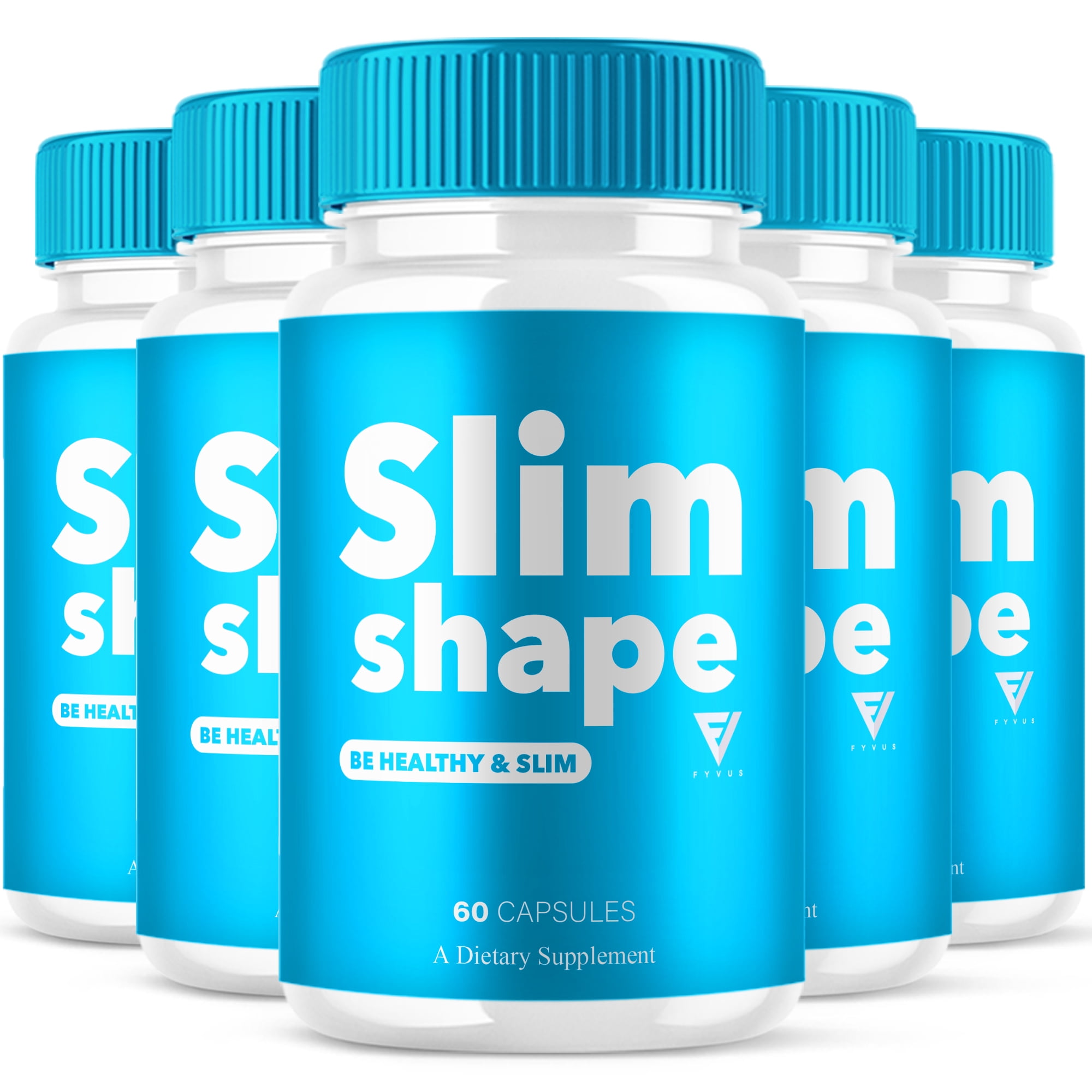 (5 Pack) Slim Shape Advanced Weight Management Support Pills, SlimShape Maximum Strength Daily Multivitamin Supplement (300 Capsules)