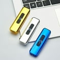 thumbnail image 3 of Briquet Sans Flamme Double Face Rechargeable Portable Coupe-Vent en Métal, 3 of 9