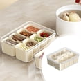 thumbnail image 4 of Compartimento de almacenamiento para refrigerador doméstico portátil transparente, caja sellada para mantener la frescura, caja de clasificación de condimentos, caja de fruta para picnic al aire, 4 of 8