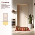 thumbnail image 3 of ODIKA 4'x6' Machine Washable Non-Slip Area Rug, Southwest Geometric High Traffic Rug, Red, 150667, 3 of 7