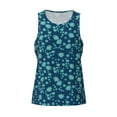 thumbnail image 4 of Xecao Daisies Flowers Men's Tank Top Workout Quick Dry Sleeveless Gym Jogging Muscle Shirts Summer Swim Beach Tops, 4 of 9