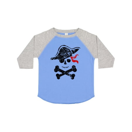 

Inktastic Grunge Pirate Skull and Cross Bones Gift Toddler Boy or Toddler Girl T-Shirt