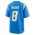 thumbnail image 3 of Men's Nike Brett Maher  Powder Blue Los Angeles Chargers Team Game Jersey, 3 of 6