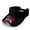 American Flag, variant on Adjustable Sun Visor Hat for Outdoor Activities Running Walking, Polyester Fabric Open Top Sun Visor Cap, Fern Print