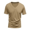 thumbnail image 2 of Men's T Shirts Short Sleeve Classic V Neck T-Shirt Casual Summer Basic Tee Shirt, L, 2 of 8