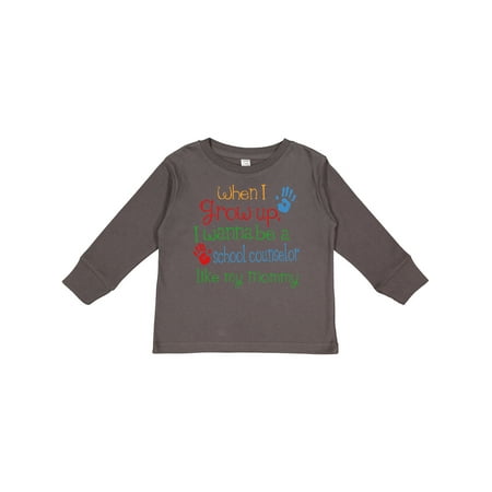 

Inktastic School Counselor like Mommy Boys or Girls Long Sleeve Toddler T-Shirt
