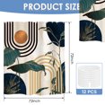 thumbnail image 2 of Dznils Boho Shower Curtain with Hooks, Modern Abstract Fabric Bathroom Curtain, 72" x 72", Blue Gold, 2 of 9