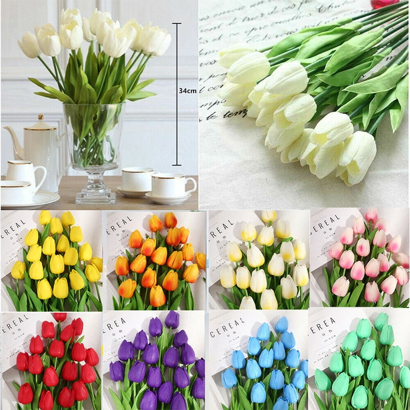 Artificial Tulips Silk Bouquets Party Artificiales Flowers For Home DIY Decor