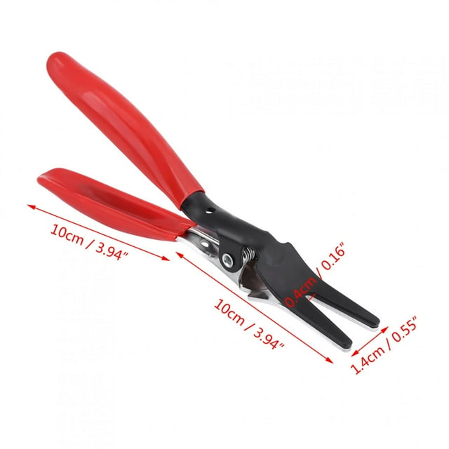 Fyydes Fuel Vacuum Line Separator, Sturdy Pratical Red + Silver Labor-saving Vacuum Line Plier, For Remove Stubborn Hoses On Heater Tanks Radiators