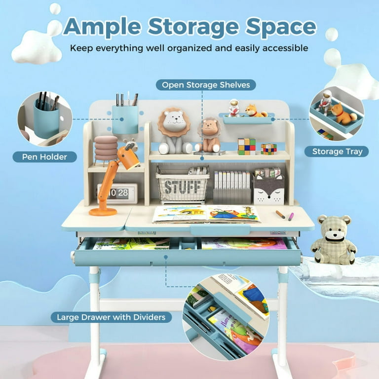 Kadyn Class Desk, Computer Desk,Study Writing Desks,Height