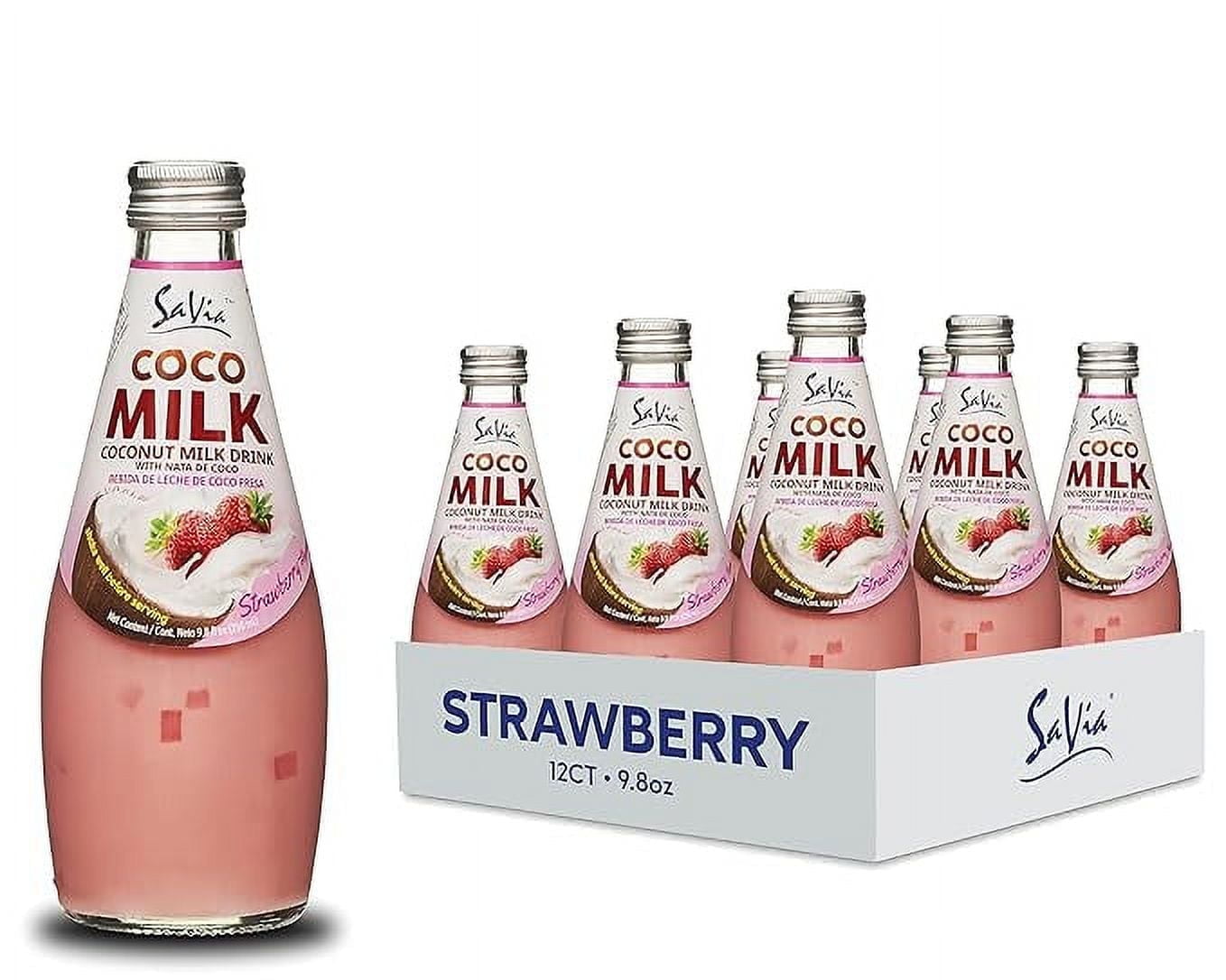 Savia, Coconut Milk Beverage, 12/9.8oz, Real coconut chunks, 5