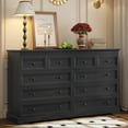 thumbnail image 6 of Afuhokles 10 Drawers Dresser, 55" Large Drawers Dresser for Bedroom, Black, 6 of 8