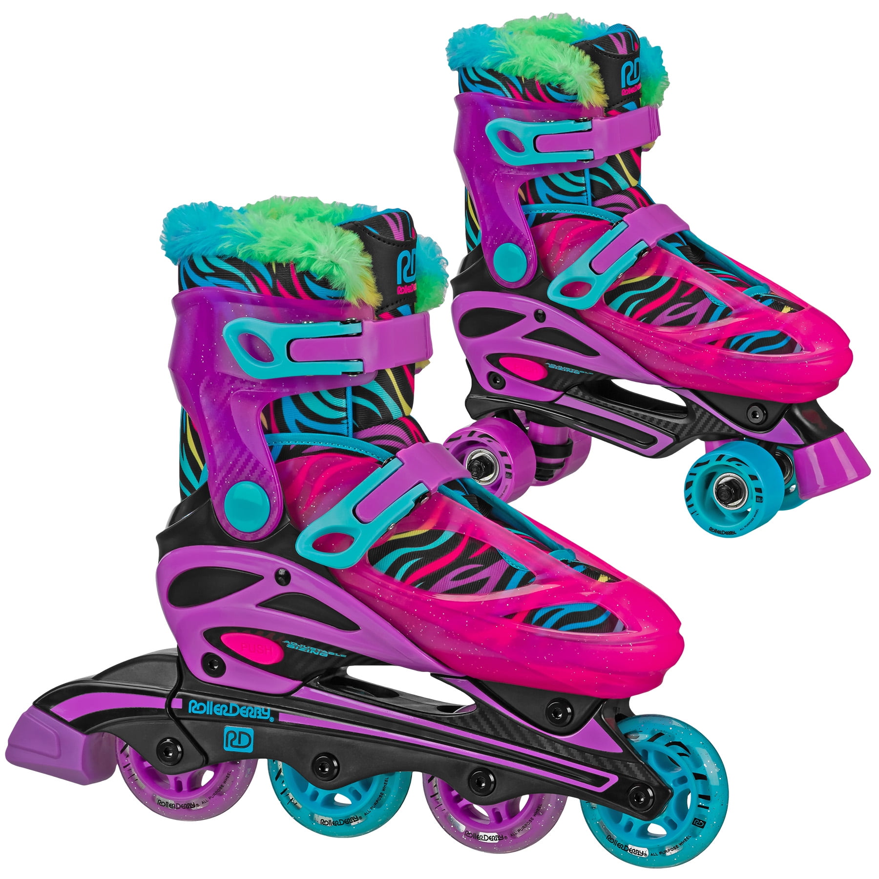 Adulte Quad Roller Skates 4 Wheels Women and Men Roces Kolossal Roller Skates