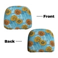 thumbnail image 6 of Kdxio Sunflowers Pattern Print 2 Piece Car Head Rest Covers Set Auto Front/Rear Seats Headrest Cover Universal Fit Most Cars,Sedan, SUV, 6 of 9