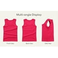 thumbnail image 7 of TEAJOPSUU 2 Pack Kids Tank Tops Unisex Boys Girls Ribbed Round Neck Sleeveless Workout Shirt Summer Solid Color Basic Tops 2-14 Years Hot Pink, 7 of 7