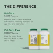 Pet-Tabs Dog Multivitamin 60 Count Chewable Tablets 17 Vitamins Liver Flavor