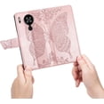 thumbnail image 3 of for Blackview A80S Wallet Case for Women,3D Butterfly PU Leather Shell with Credit Card Slots Case Cover for Blackview A80/A80S Rhinestone Rose Gold, 3 of 12