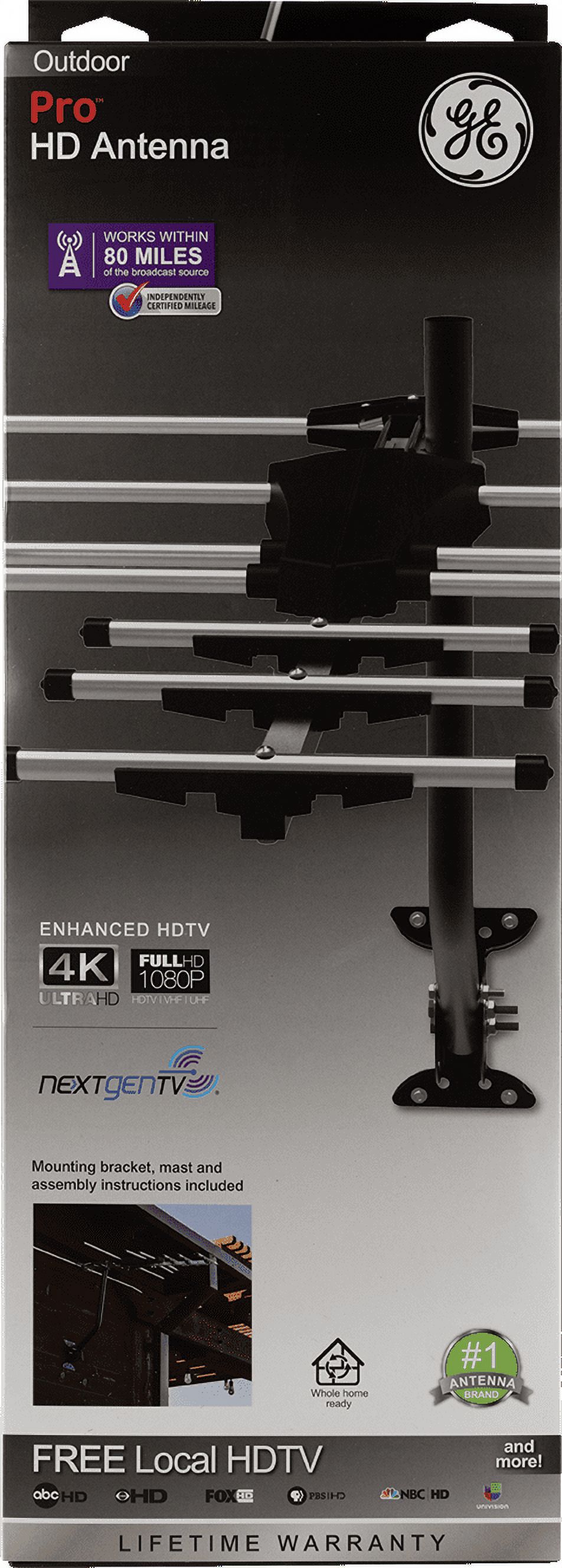 GE Outdoor Yagi HDTV Antenna, 1080p 4K Long Range photo 2