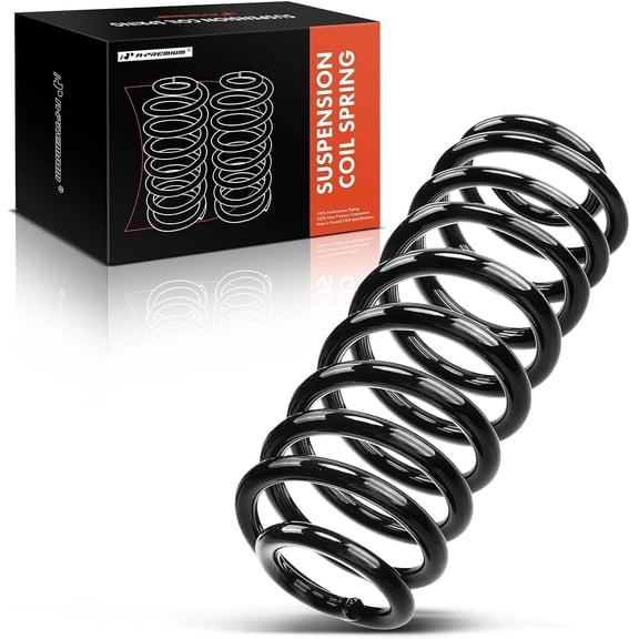 A-Premium Rear Coil Springs Compatible with Ford Expedition 1997-2002 & Lincoln Navigator 1998-2002, Driver and Passenger Side, 2-Pack, Replace# 2I145534FA, 2L145534CA