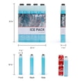thumbnail image 6 of TOURIT 8 Pcs Ice Packs for Coolers, Reusable Cold Freezer Packs for Lunch Bag/Box and Cooler Bag, Knee Injuries, Back Pain Relief, Picnic, Camping, Adults and Kids, Blue, 6 of 9