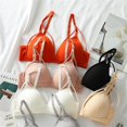 thumbnail image 5 of ZHENHONG Women's Cut Out Contrast Mesh Wireless Bra Sleeveless Triangle Bralette Bra for Daily Wear Wireless Bras for Women, 5 of 7