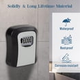 Key Lock Box Discrete Key Lock Box,4-Digit Combination Key Lock Box,Waterproof Wall-Mount Key ...