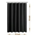 thumbnail image 5 of Mrs Awesome Lightweight Shower Curtain Liner Black with Magnets -72" x 72", 5 of 5
