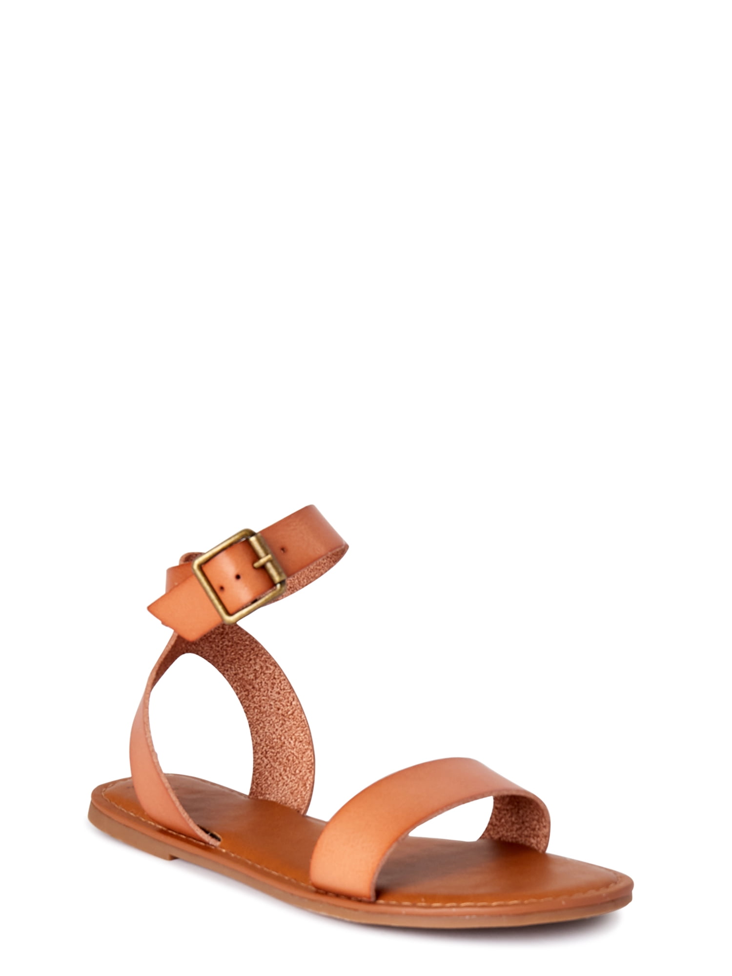 time and tru women's ankle strap espadrille flats
