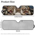 thumbnail image 5 of Uorisanigo Car Sun Shade Yorkshire Terrier Animal Print Windshield Sunshade Heat Shield Sunshade Sun Visor Mat Compatible with JK JKU TJ 2 Door / 4 Door(52.95x16.14nches), 5 of 7