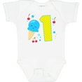 thumbnail image 3 of Inktastic Ice Cream First Birthday in Blue Boys or Girls Baby Bodysuit, 3 of 5