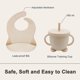 thumbnail image 4 of Set de alimentación para bebés Munlinder Silicone Baby Led Weaning Beige, 4 of 7