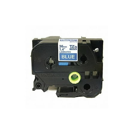 Brother Label Tape Cartridge,Wht/Blue,1-13/32" W  TZe565