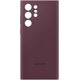 thumbnail image 3 of Samsung Galaxy S22 Ultra Silicone Cover, Protective Phone Case, Soft, Sleek Protection, Slim Design, Matte Finish, US Version, Burgundy, (EF-PS908TEEG, 3 of 5