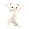 thumbnail image 2 of 2x Estatua de gato, bolígrafo, lápiz, soporte para teléfono móvil, oficina, hogar, decoración de escritorio, adornos de gato para cumpleaños Sunnimix Escultura de estatua de gato, 2 of 8