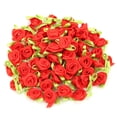 thumbnail image 3 of ESTINK Mini Ribbon Rose, Ribbon Rose DIY 450Pcs With Leaf For DIY Sewing Crafting, 3 of 8