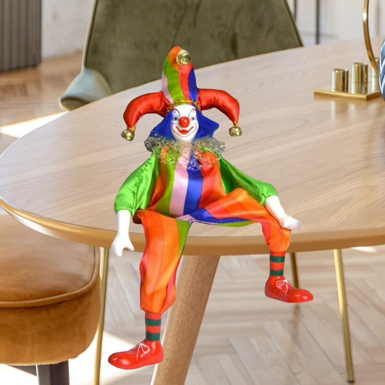 Clown Model Clown Doll Artware Action Figure with Clothes