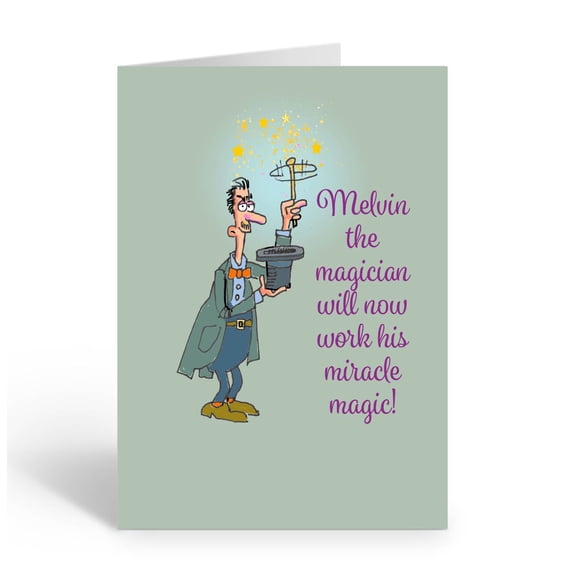 Stonehouse Collection | Funny Birthday Card for Women | Magician Turn Back Time