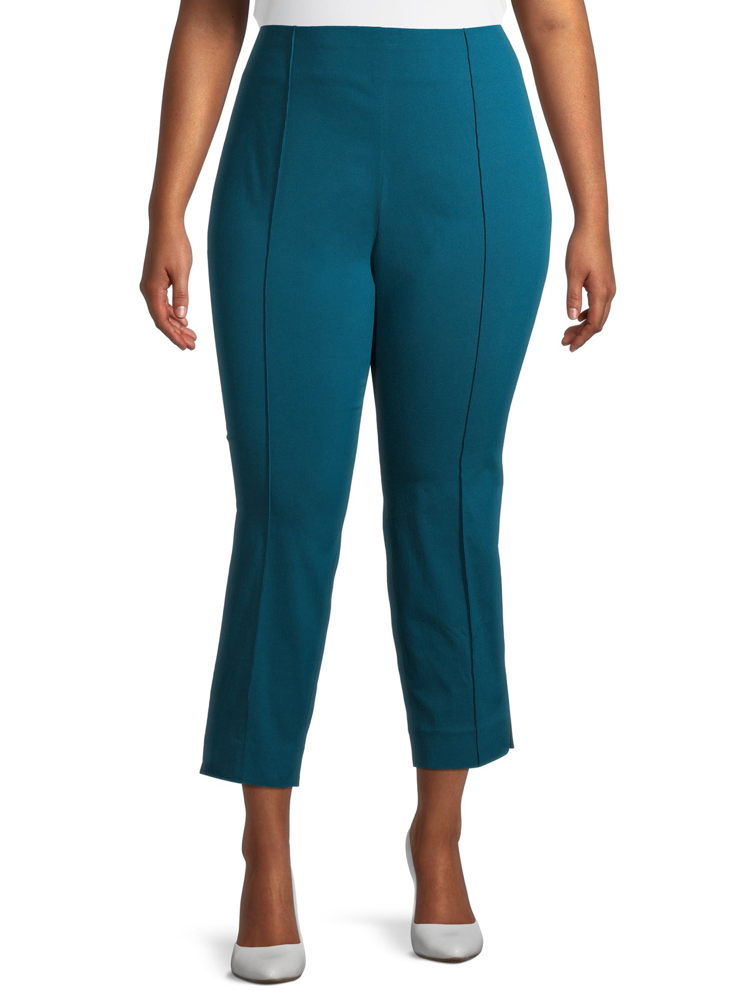 plus size skinny leg dress pants