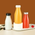 thumbnail image 2 of NUTEDOM 10pcs 200ml Clear Plastic Bottles with Caps for Juicing and Mini Fridge, 2 of 7