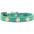 thumbnail image 4 of Dog, Puppy  Pet Widget Collar, "Gold Flower", 4 of 8