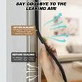 thumbnail image 7 of Koudecy Weather Stripping Door Seal, 40 ft Door Weatherproofing Strip with Kerf Design, V-Shaped Foam Soundproofing Strip for Exterior Windows and Doors, Suitable for Large Gaps, Easy to Install, 7 of 7