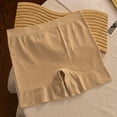 thumbnail image 2 of Lovskoo Under Dress Shorts for Women Solid Color Trendy Slip Shorts Comfortable High Waist Lace Trim Shorts Khaki, 2 of 9