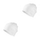 thumbnail image 4 of Sonducket Gorros apilables, gorros de viaje, gorros casuales de temporada de otoño, accesorios clásicos para la cabeza, gorro de punto blanco Blanco 2piezas, 4 of 6