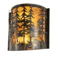 thumbnail image 3 of Meyda Tiffany 149253 Tall Pines 2 Light 14" Tall Wall Sconce - Copper, 3 of 5