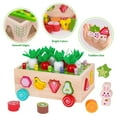thumbnail image 3 of Toddlers Montessori Wooden Educational Toys for Baby Boys Girls Age 1 2 3 Year Old, Shape Sorting Toys Gifts for Kids 1-3, Wood Preschool Learning Fine Motor Skills Game, 3 of 11